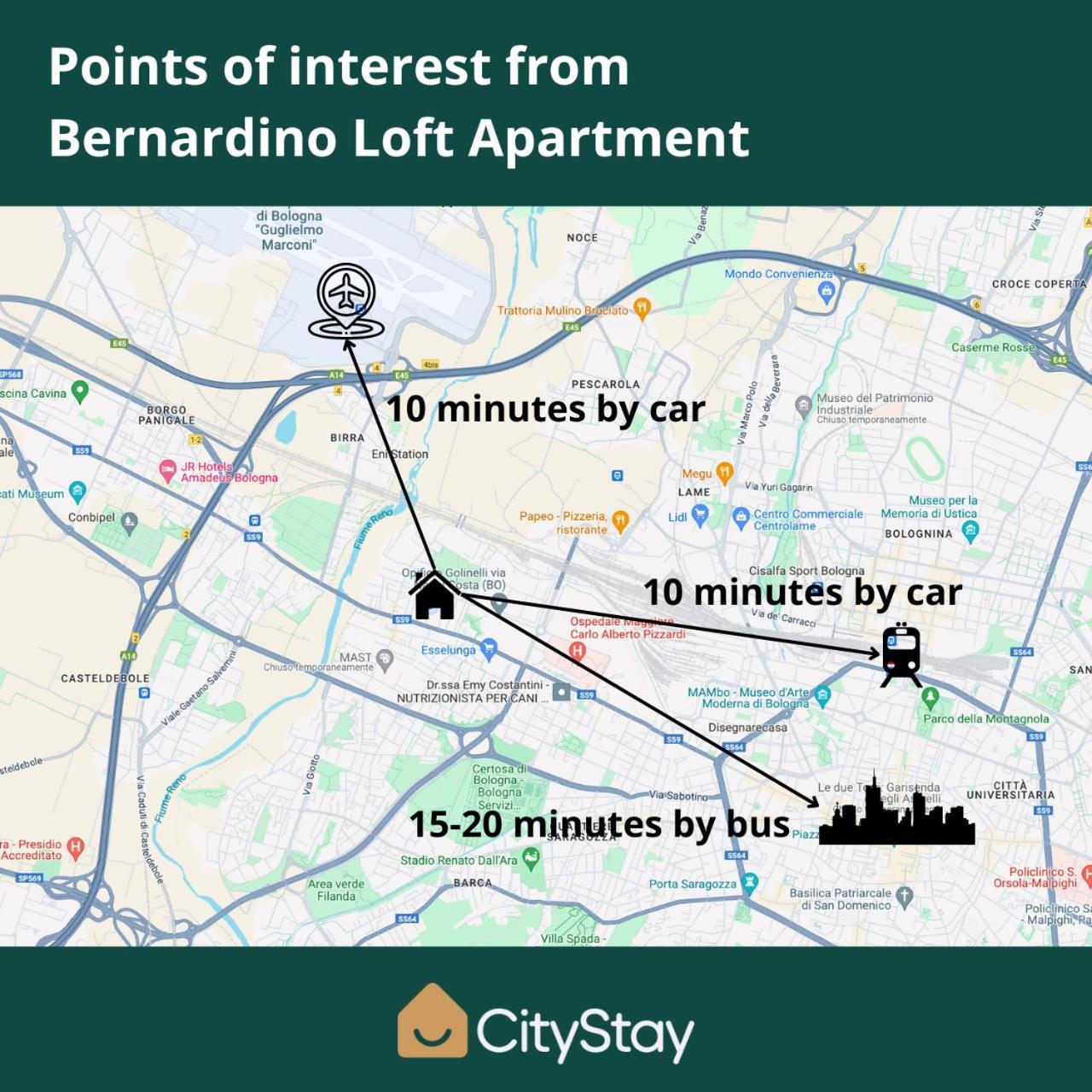Citystay I Bernardino Loft Apartment Bologna Esterno foto